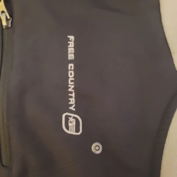 Free Country Cream and Gray Hooded Jacket - Picture 2 of 5